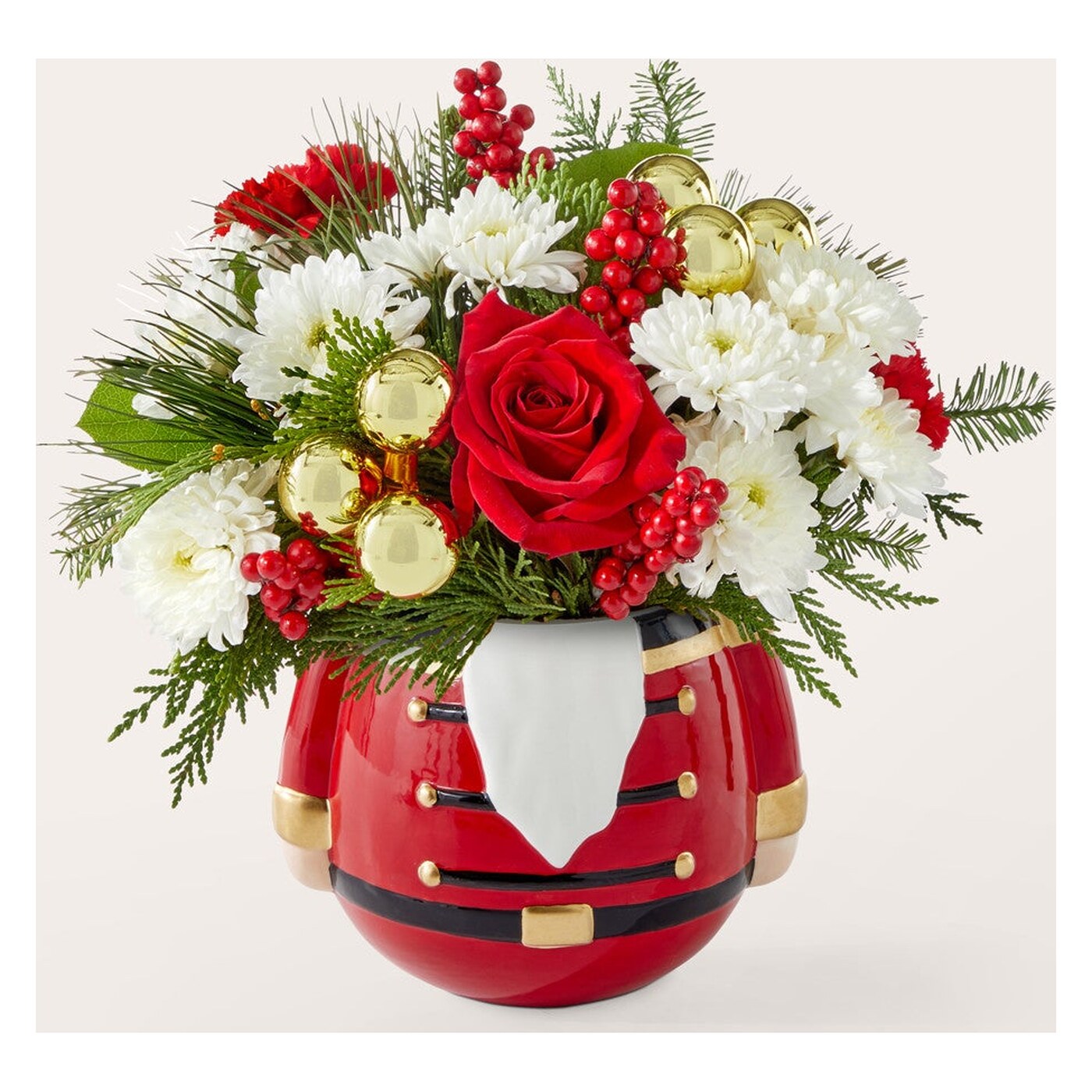 Merry Magic Nutcracker flower arrangement