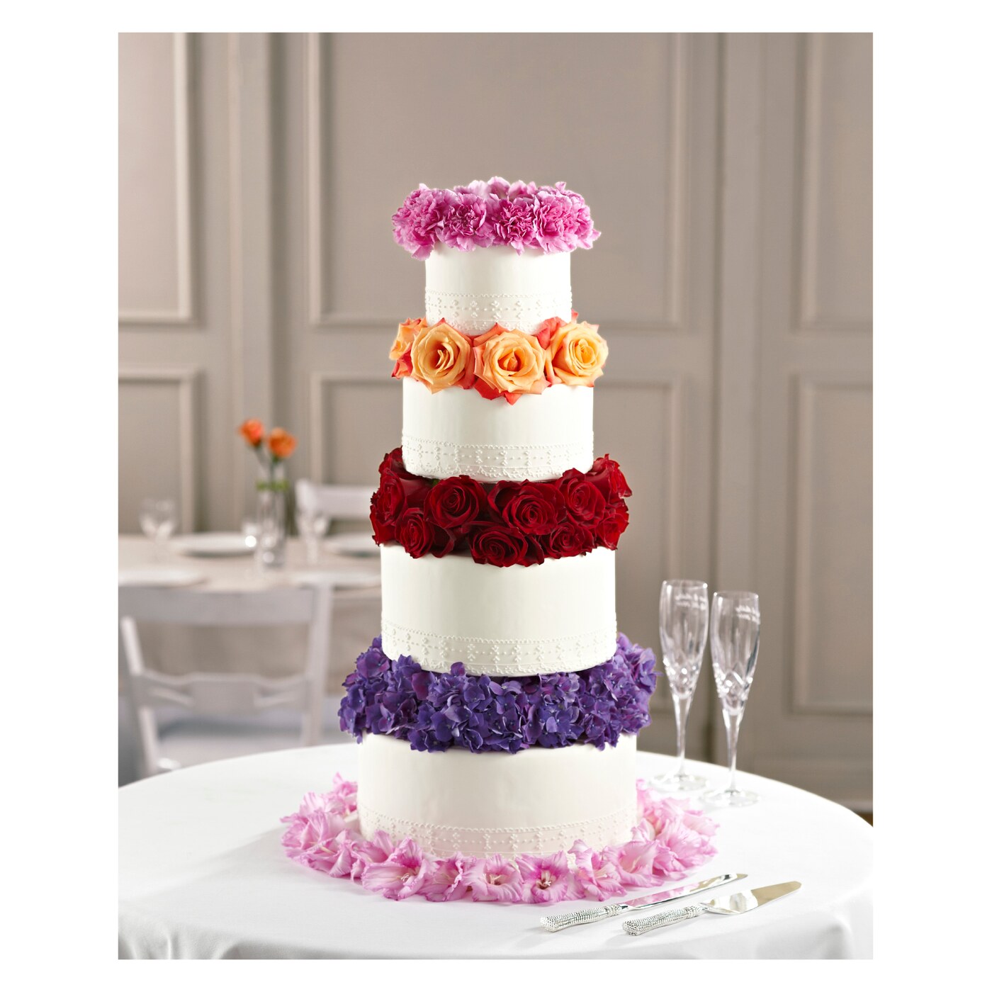 Infinite Love Cake Décor flower arrangement