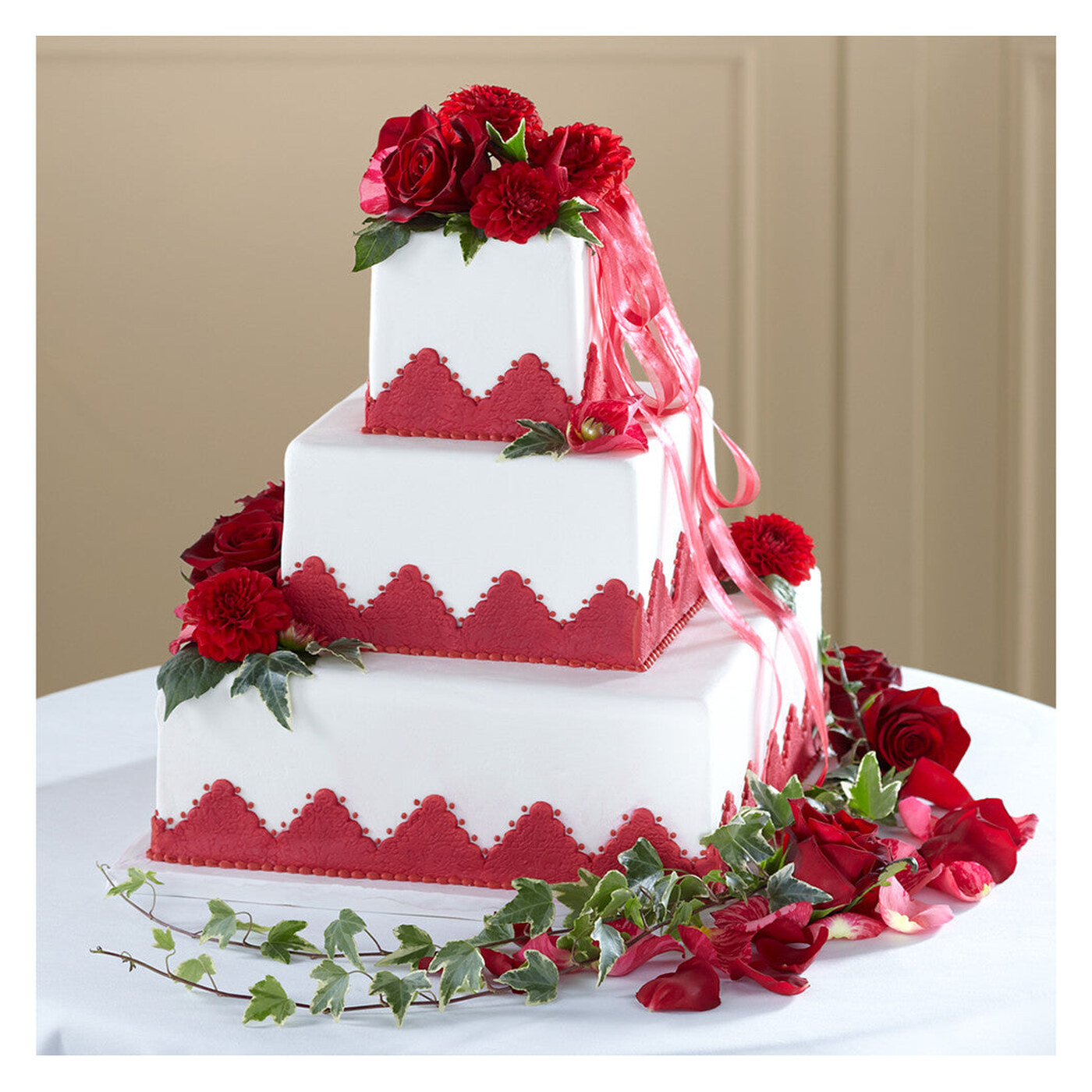 Forever Happiness Cake Decor flower arrangement